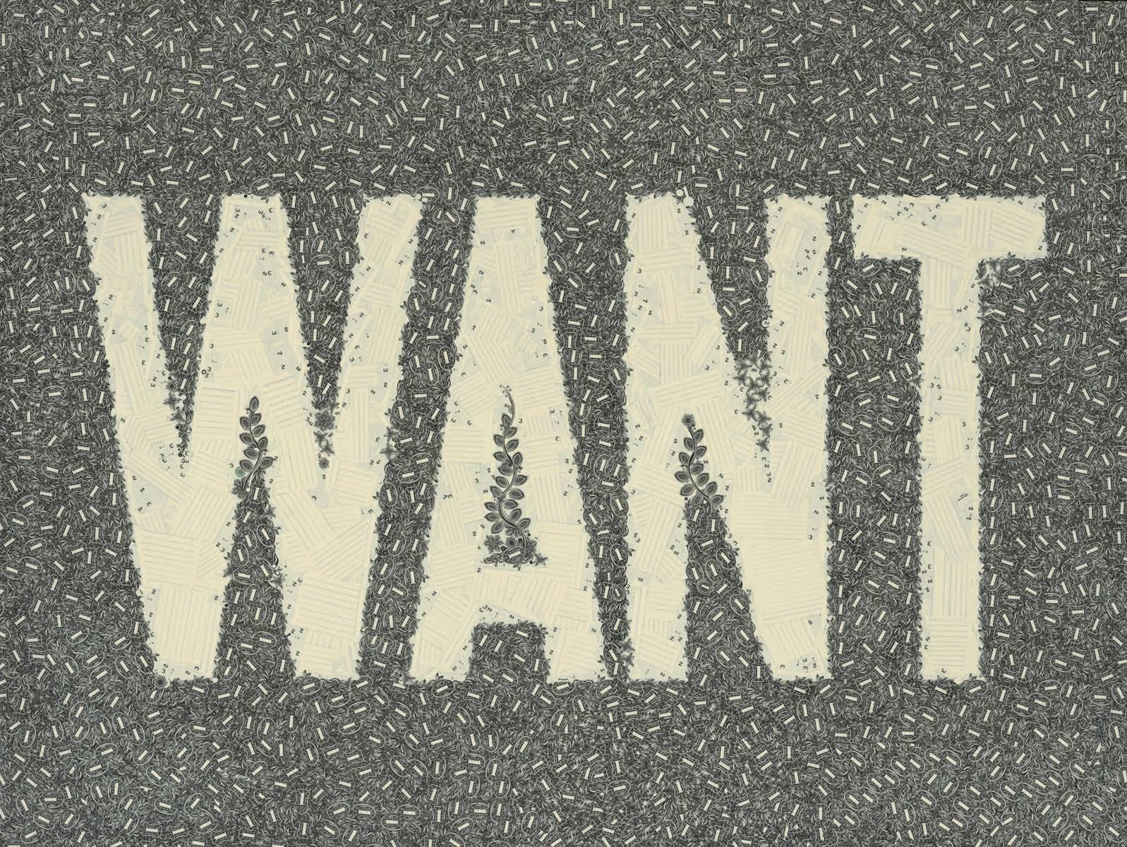 One One One One One One One One Want - Mixed Media Art by Mark Wagner