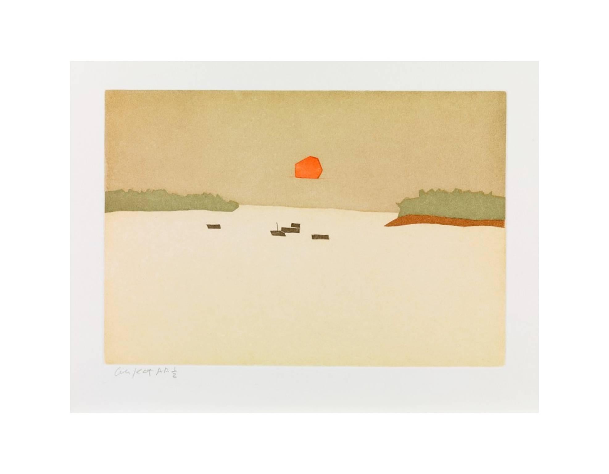 Alex Katz Figurative Print - Sunset Cove
