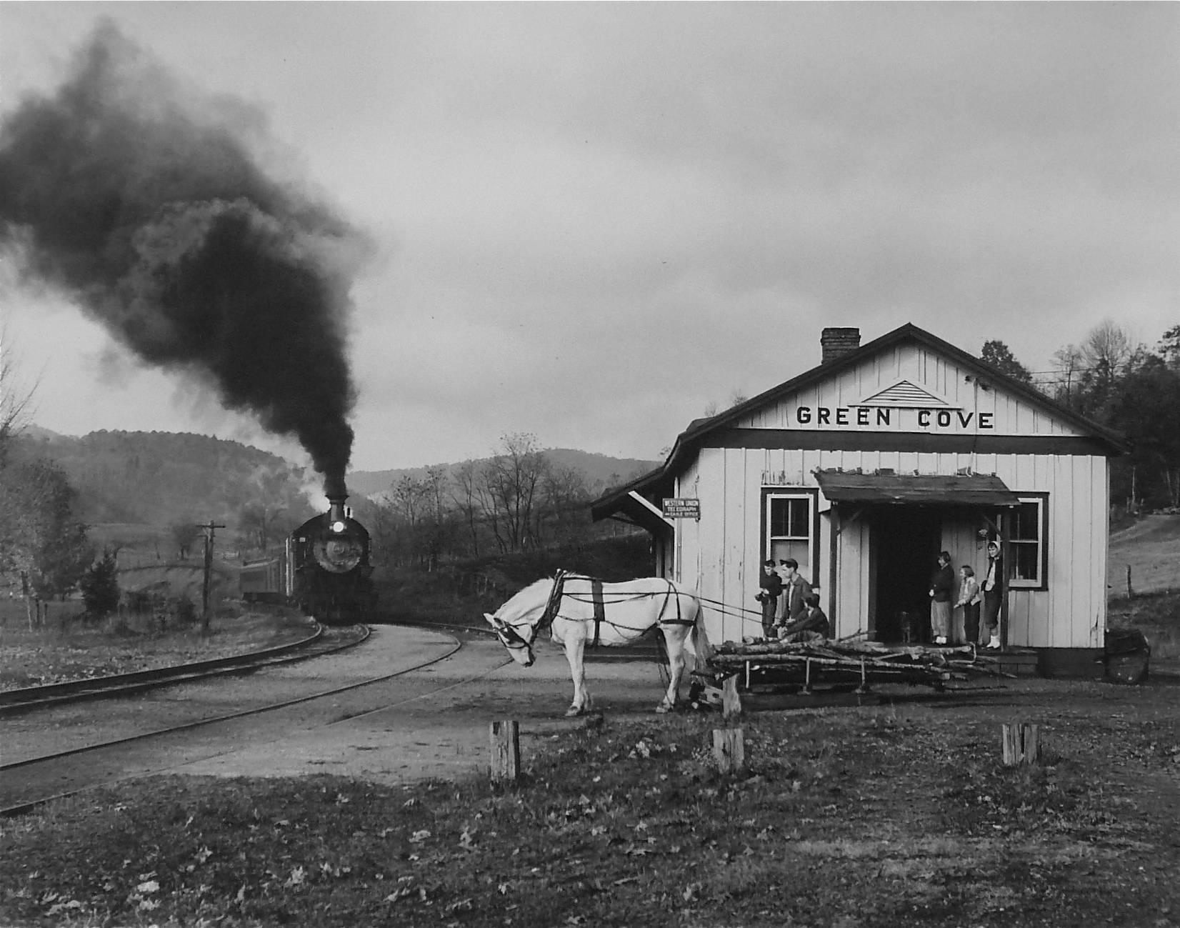 O. Winston Link Black and White Photograph - Maud Bows to the Virginia Creeper