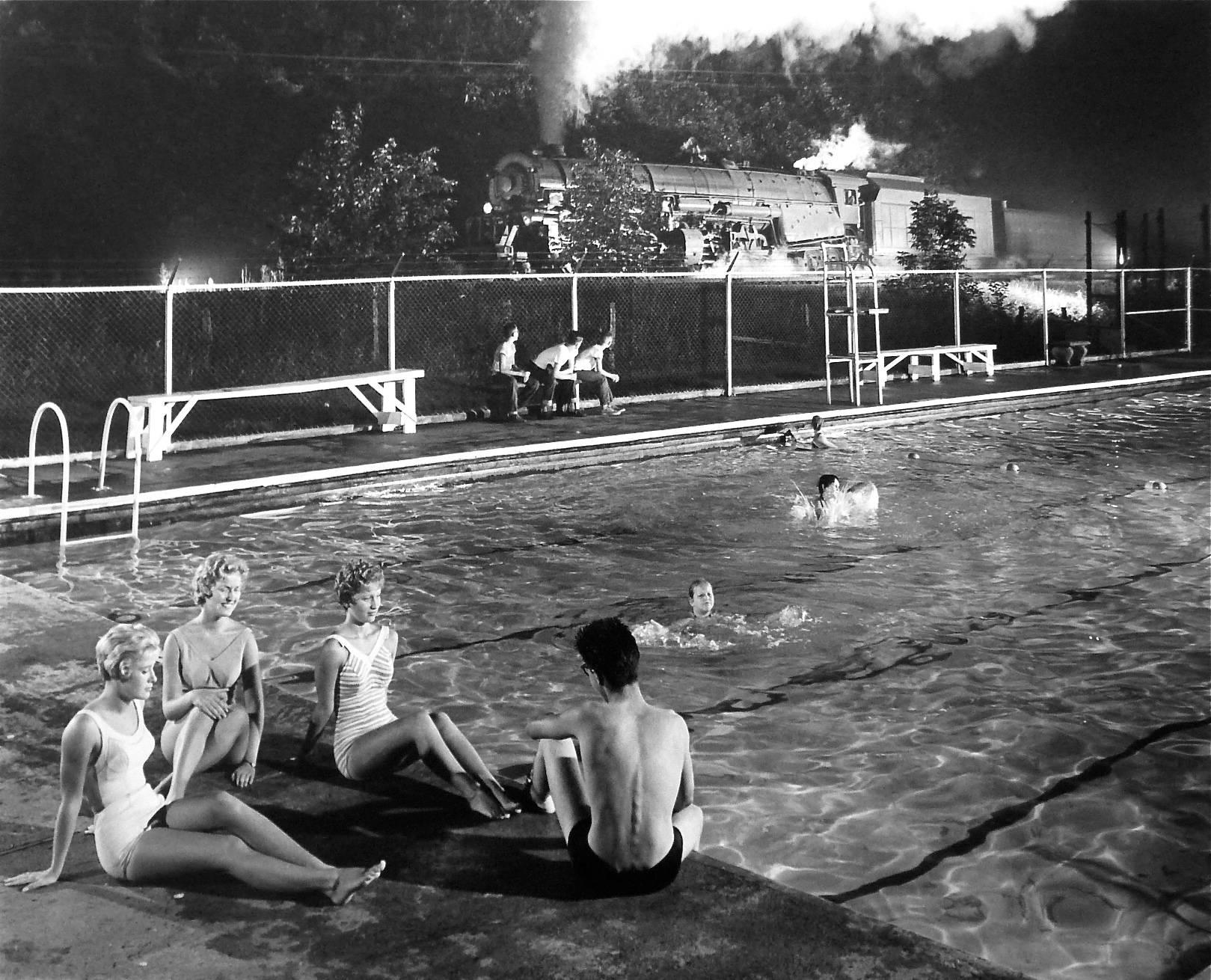 O. Winston Link Black and White Photograph - Swimming Pool Welch, West Virginia