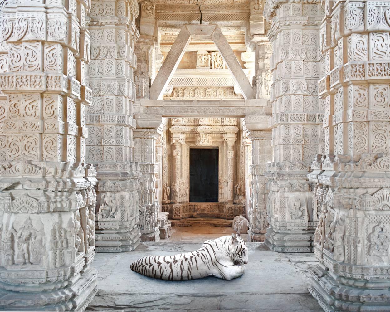 Karen Knorr Color Photograph - Becoming Arihanya, Sahastrabahu Temple, Gwalihor