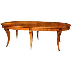 Stunning Italian 19th Century Elliptical Dining Table 6