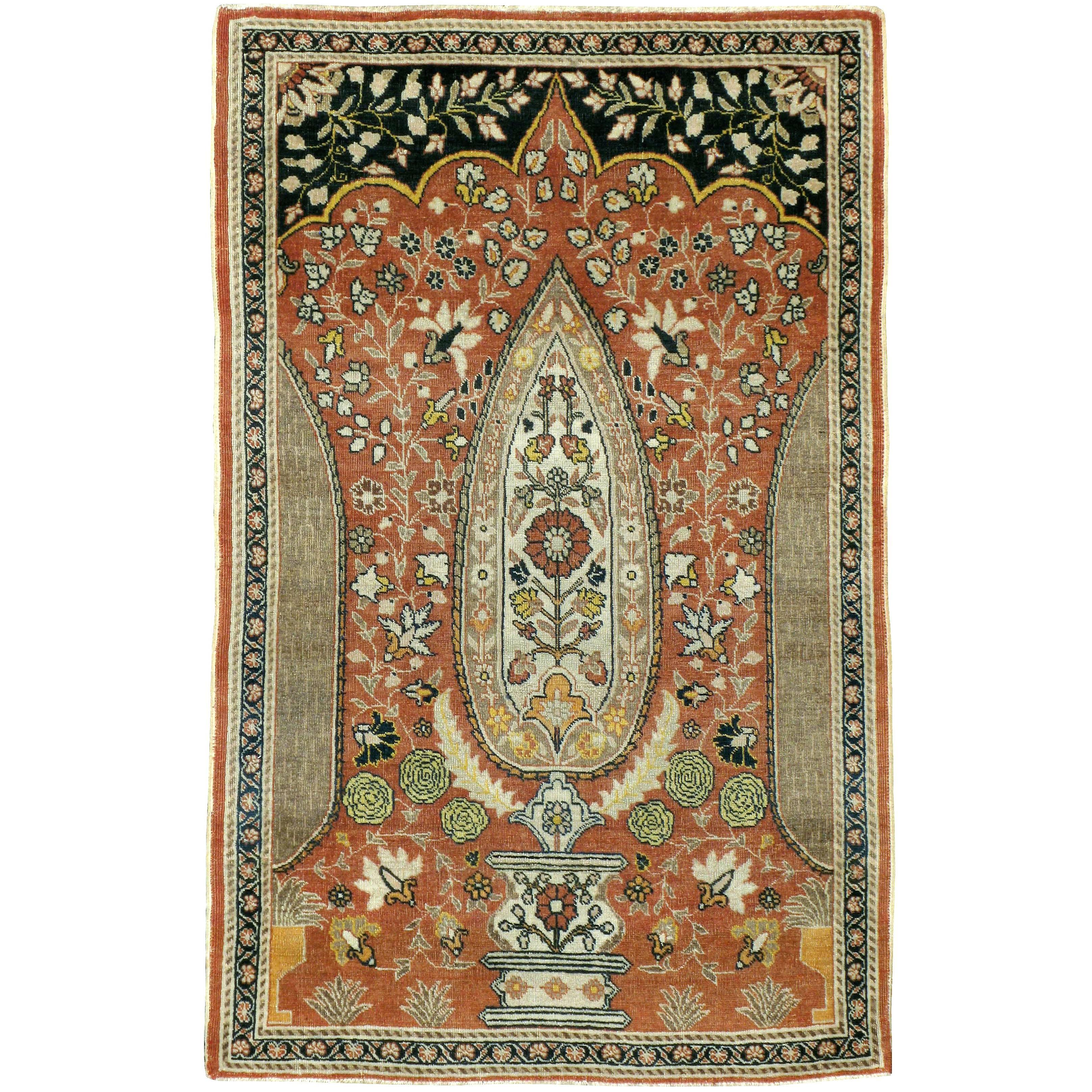 Antiker persischer Haji Jalili-Teppich aus Täbris