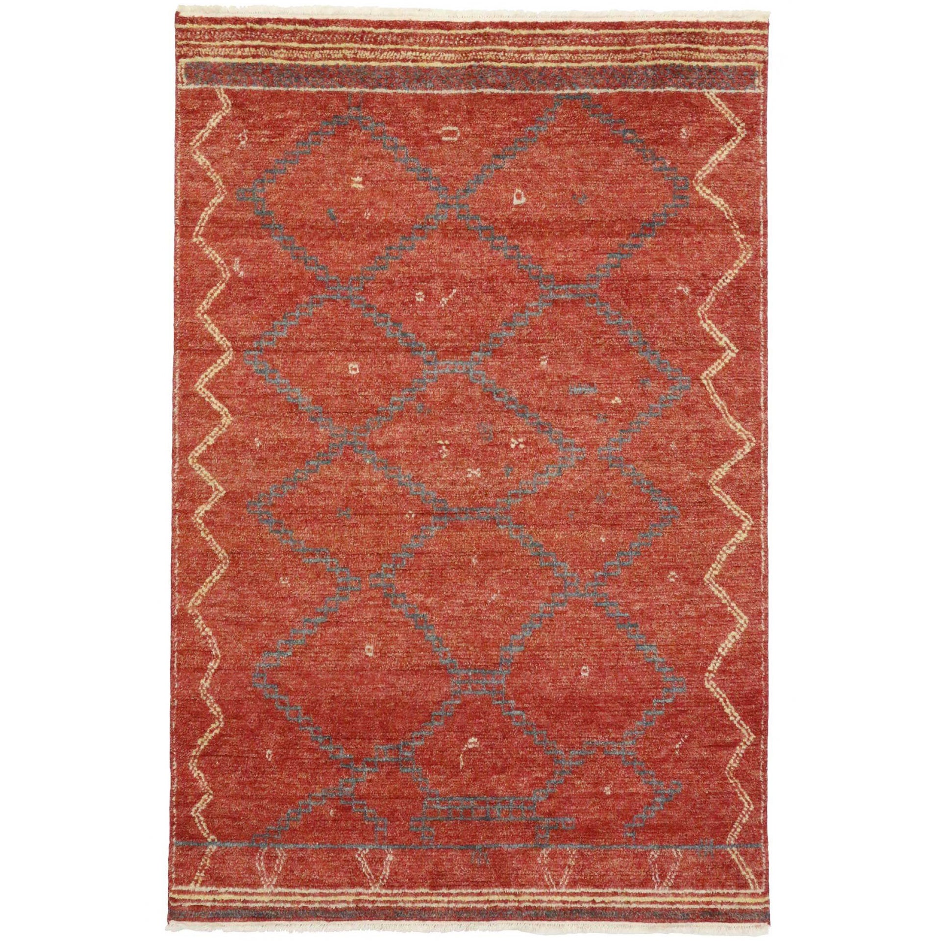 Vintsge Moroccan Rug 9602 6'4 x 9'9 For Sale at 1stDibs