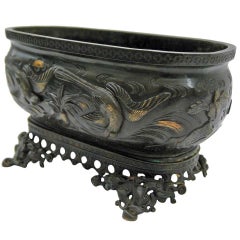 Used 19th Century Japanese Bronze Jardiniere or Hibachi