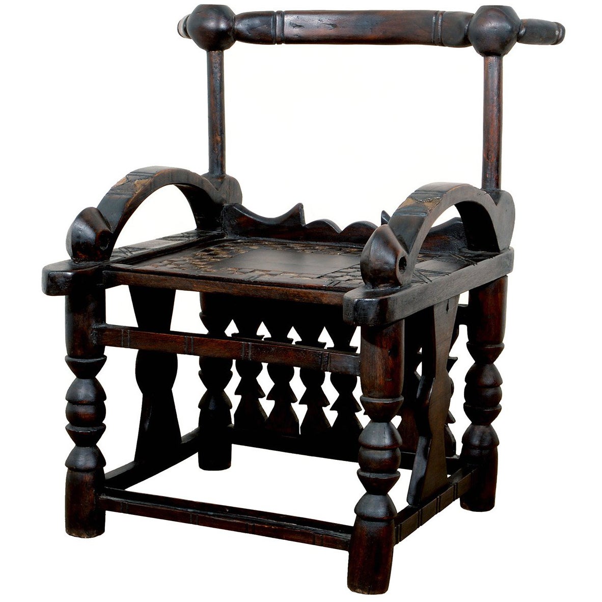 African Beaded Chair at 1stDibs