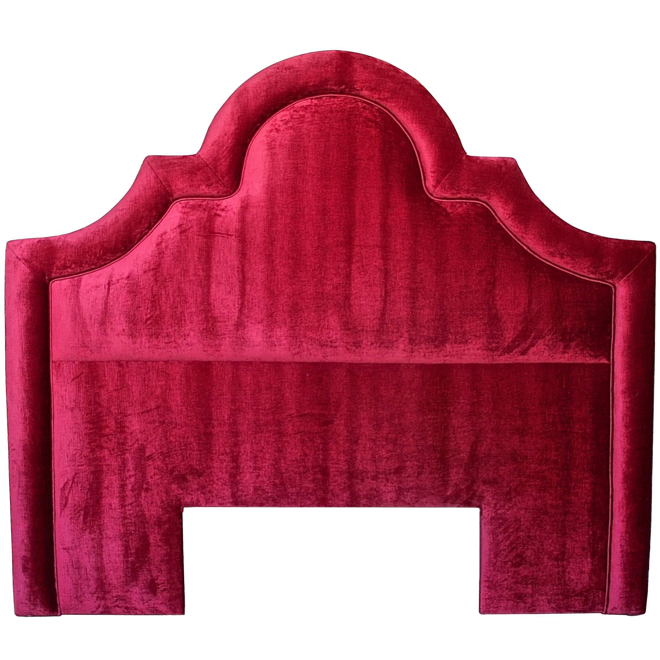 Red Velvet Headboard