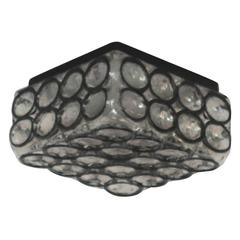 Limburg Iron and Glass Square Flush Mount 2