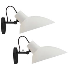 Pair of Vittoriano Viganò 'VV Cinquanta' Sconces in White and Black