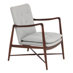 Finn Juhl BO-59 Beechwood Lounge Chair for Bovirke, Signed Denmark 1950's