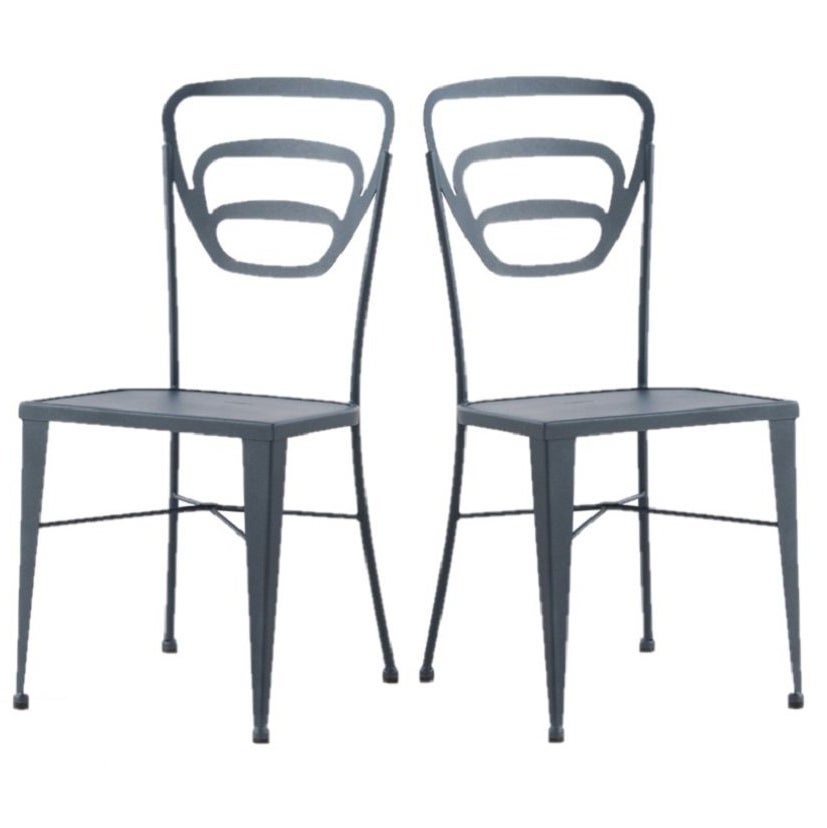 4 Indoor or Outdoor Folding Metal Chairs at 1stDibs