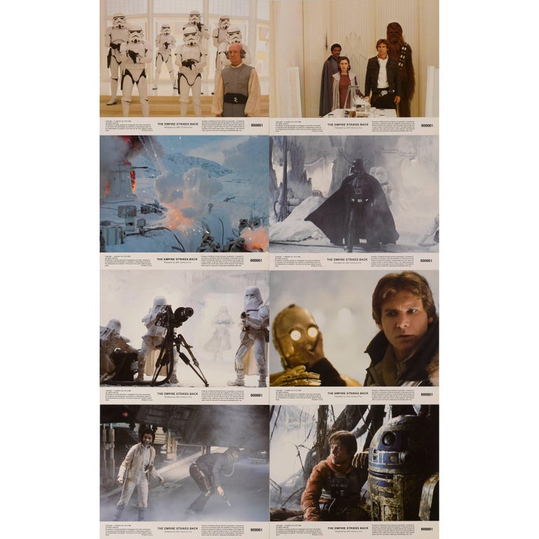 "The Empire Strikes Back" Set of Eight Mini Lobby Cards For Sale