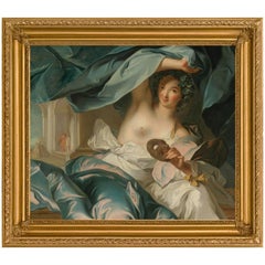 Duchesse de Chateauroux as Thalia, by French Rococo Artist Jean-Marc Nattier