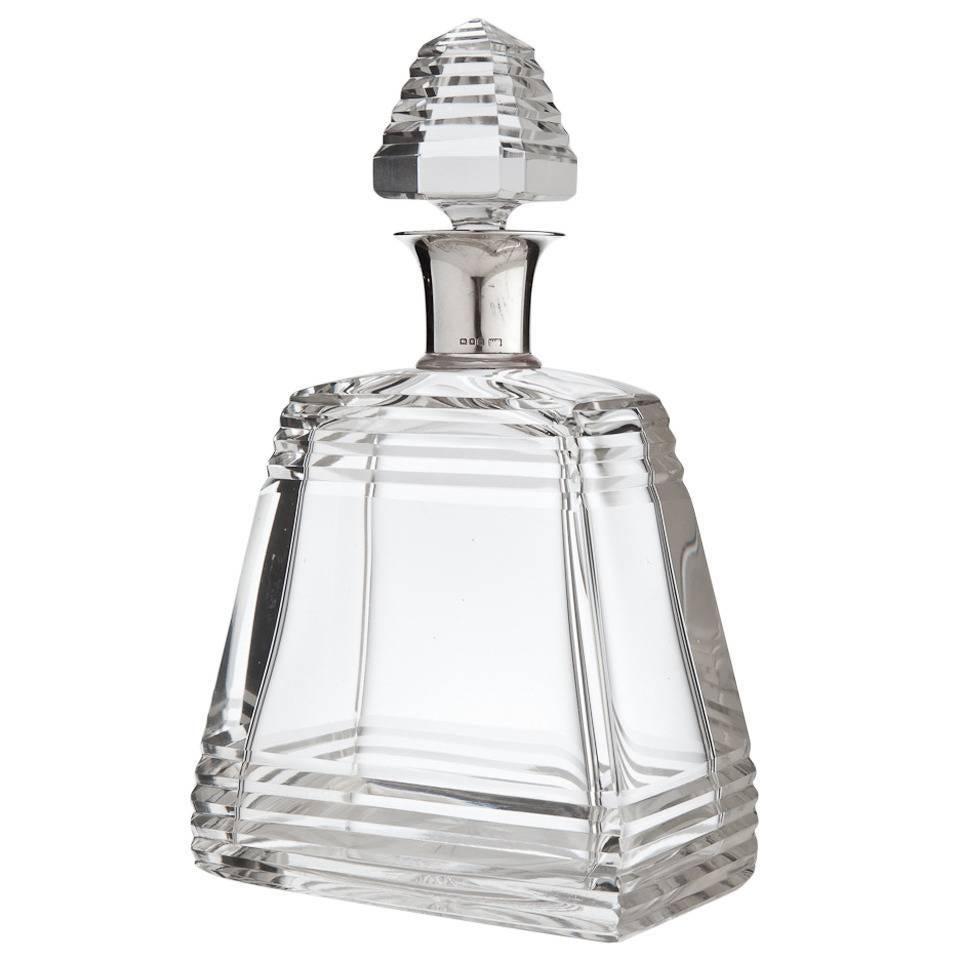 Art Deco Pyramid Decanter by Mappin & Webb