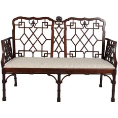 Chinese Chippendale Settees