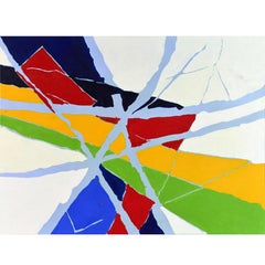 Poetic Abstract Color Composition, Original Painting by Anders Hegelund