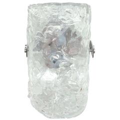 Mazzega Clear Glass Sconce