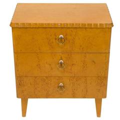 Vintage Birch Art Deco Petite Chest