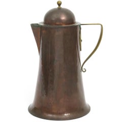 Arthur Dixon, Birmingham Guild of Handicrafts, Arts & Crafts Copper & Brass Jug