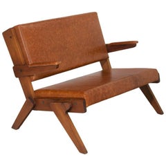 Retro Solid Peroba de Rosa Settee