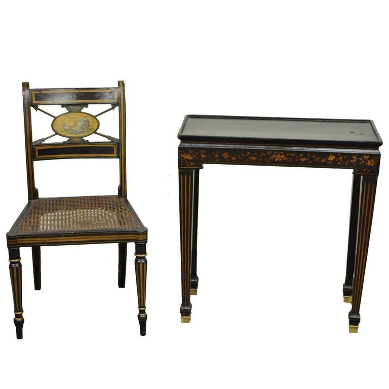 American Telephone Chair At 1stdibs Antique Neoclassical Black Lacquered Desk Telephone Table Stand and Accent Chair - American Telephone Chair At 1stdibs