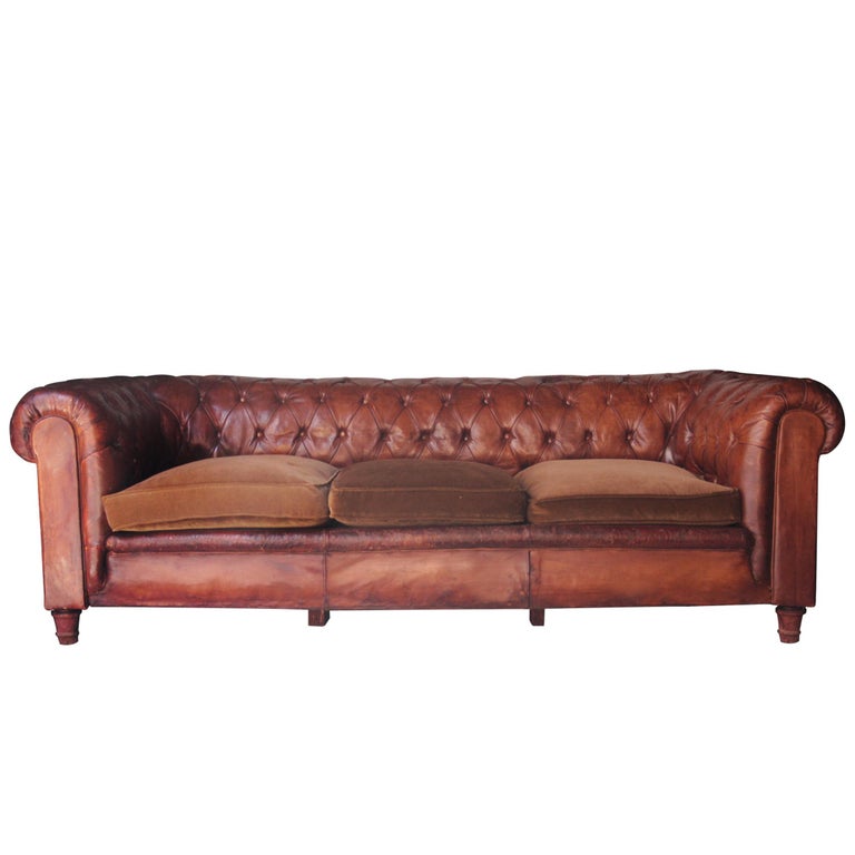 Three Seat Chester Sofa England 1950 For At 1stdibs Three Seat Chester Sofa England 1950 For