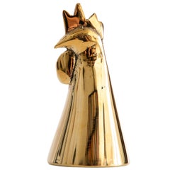 Carl Auböck Model #4072/G 'Rooster' Brass Bell