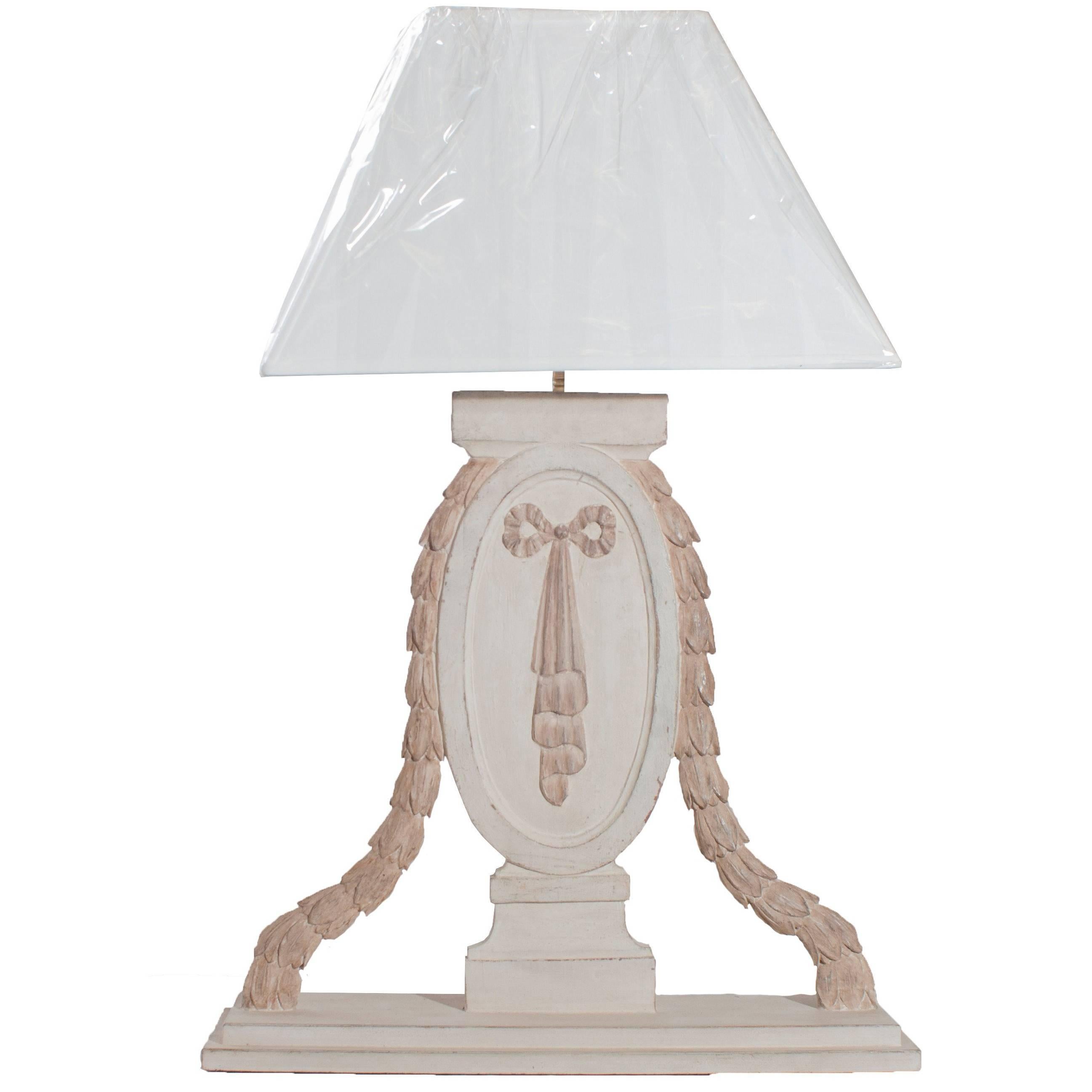 Painted Table Lamp For Sale