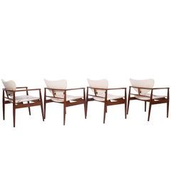 Set of Four Finn Juhl "48" Armchairs