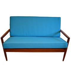Mid Century Modern Love Seat/Settee/Small Sofa by Dan/Marc, Denmark 1960s
