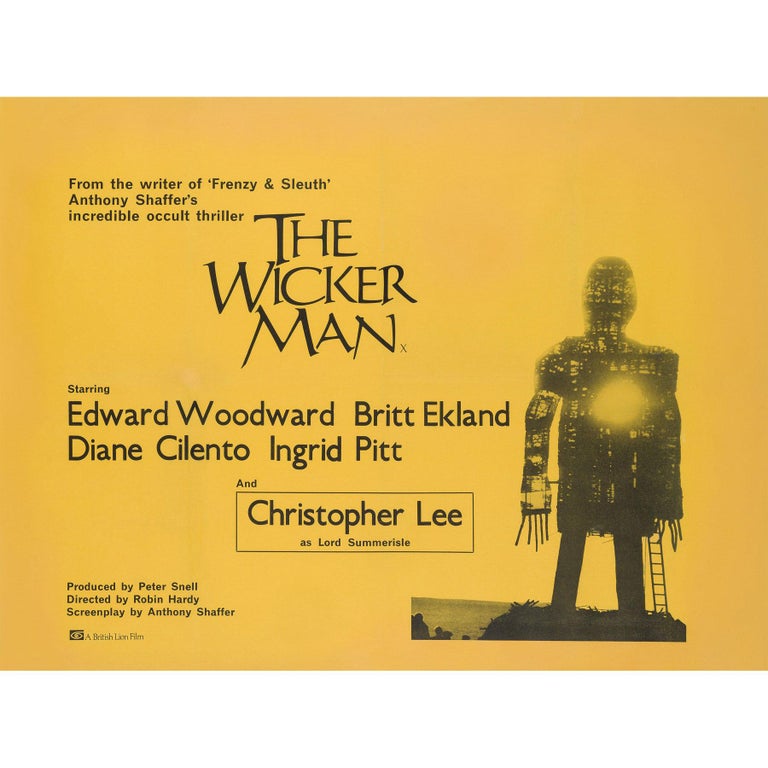 The Wicker Man Original British Film Poster, 1973 at 1stdibs