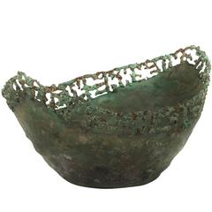 Italian Brutalist Style Copper Bowl by Marcello Fantoni, circa 1950 3