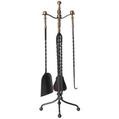 Brass and Iron Fire Tool Set 11