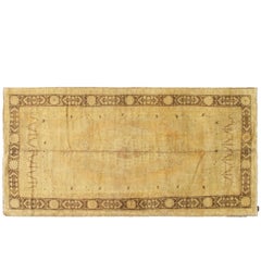 Beigefarbener, hellbrauner türkischer Khotan-Teppich aus dem frühen 20. Jahrhundert