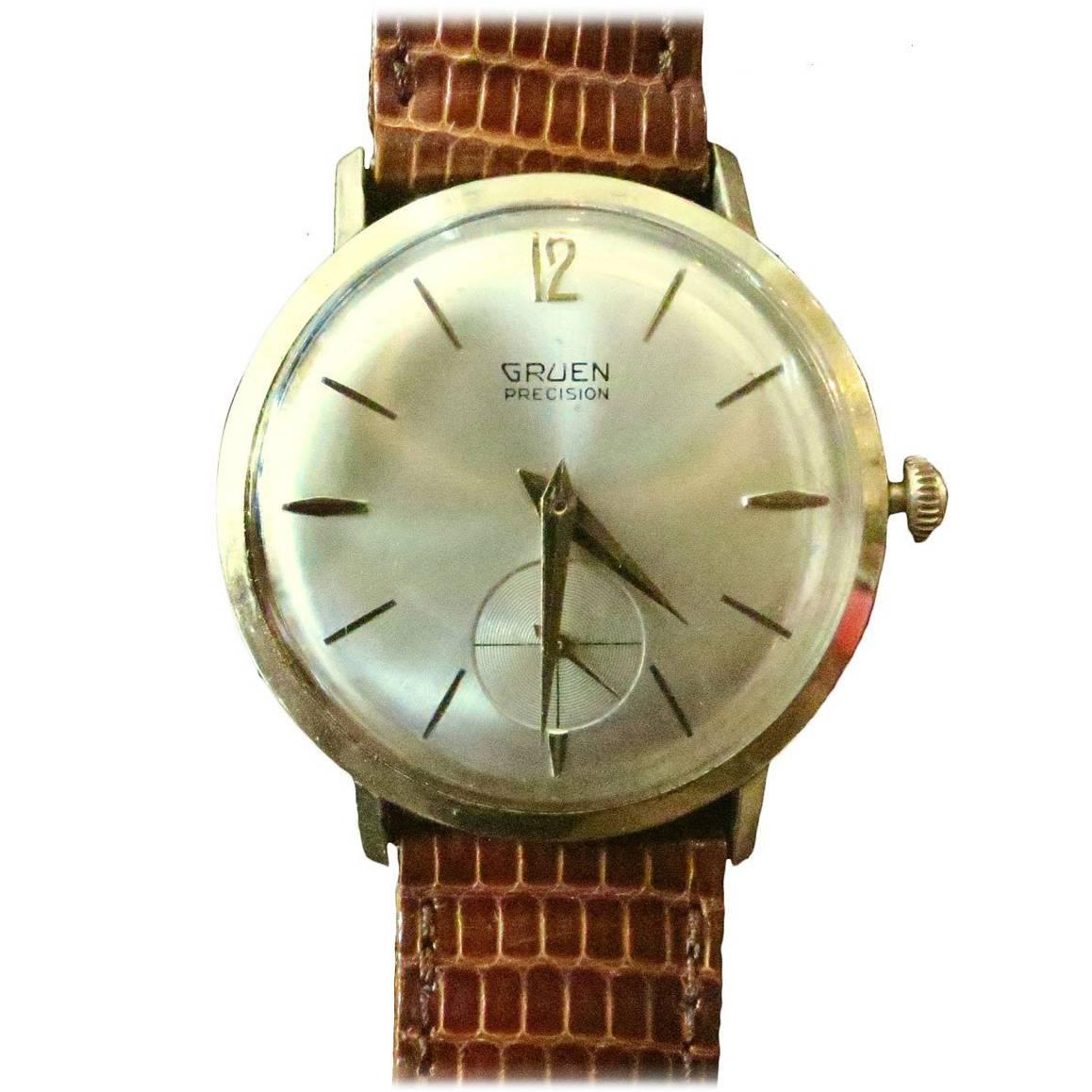 Gruen Precision 14-Karat Solid Gold Watch