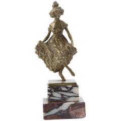 Carl Kauba Bronze Figurine of a Dancing Lady, Vienna, circa 1900 8