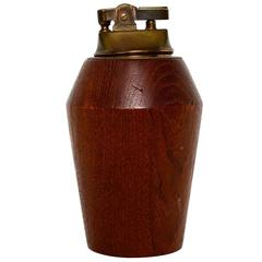 Scandinavian Modern Teak Cigarette Lighter Made in Norway 11