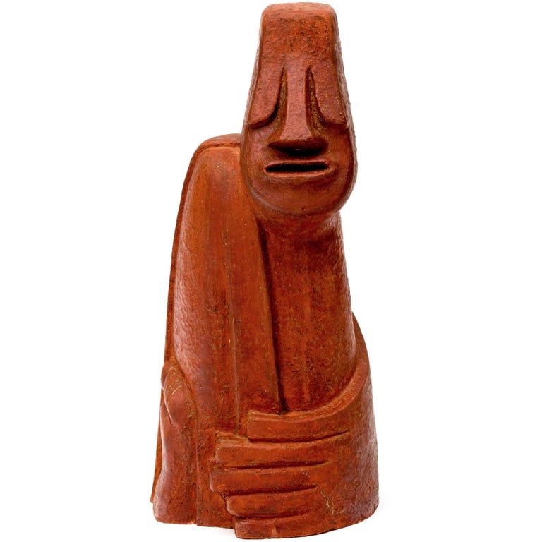 Cubist Figural Terracotta Sculpture