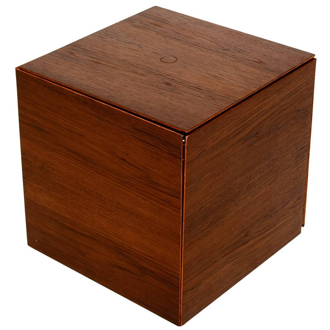 Teak Nesting Tables Poul Nørreklit for GP Farum Magic Puzzle Cube