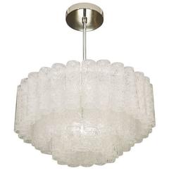 Three-Tier Doria Chandeliers with Chrome Hardware (Three Available)