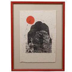 Clausland Mountain, a Woodblock by Artist Jim Tanaka 5