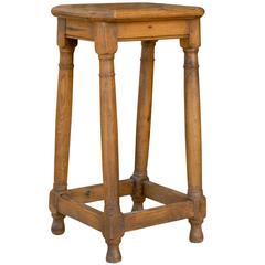 French Four Legged Pegged Stool or Pedestal from the Late 19th Century