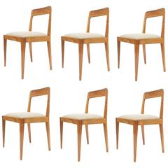 Set of Six Carl Auböck Wooden Chairs Mid-Century, 1950 11