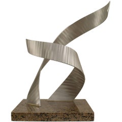 Zeitgenössische amerikanische abstrakte Aluminium-Skulptur