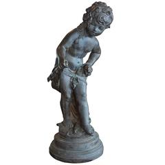 Antique French Bronze Statue 12