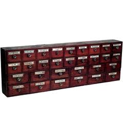 Pair of English Country Style Mahogany Apothecary Cabinets 7