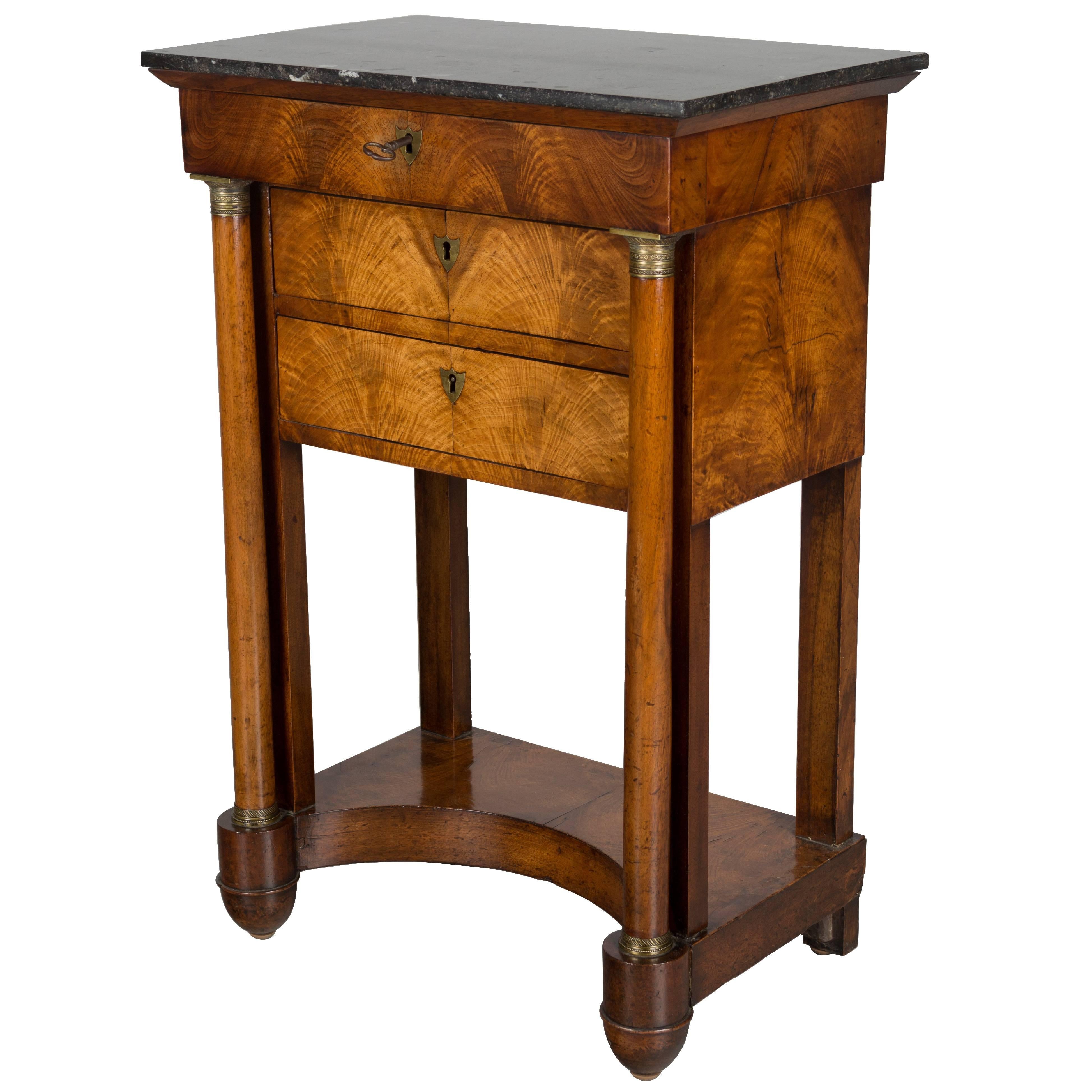 19th Century French Empire Period Walnut Table