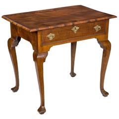 Provincial Oak and Elm Queen Anne Side/Dressing Table, England, circa 1740-1760