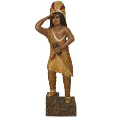 Early 20th Century American Boston Carving Co. Cigar, Indian 8