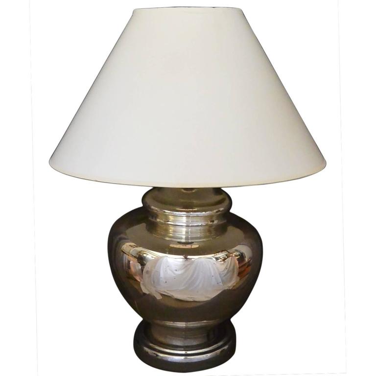 Mercury Glass Lamp For At 1stdibs, Antique Mercury Glass Lamp
